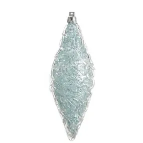 Glittered Swirl Pattern Finial Ornament