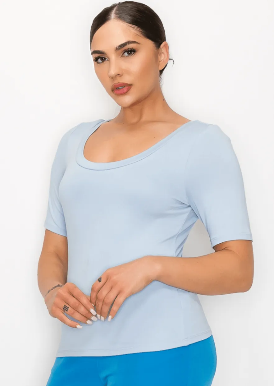 Haute Monde Double Layer U Neck HMT56629