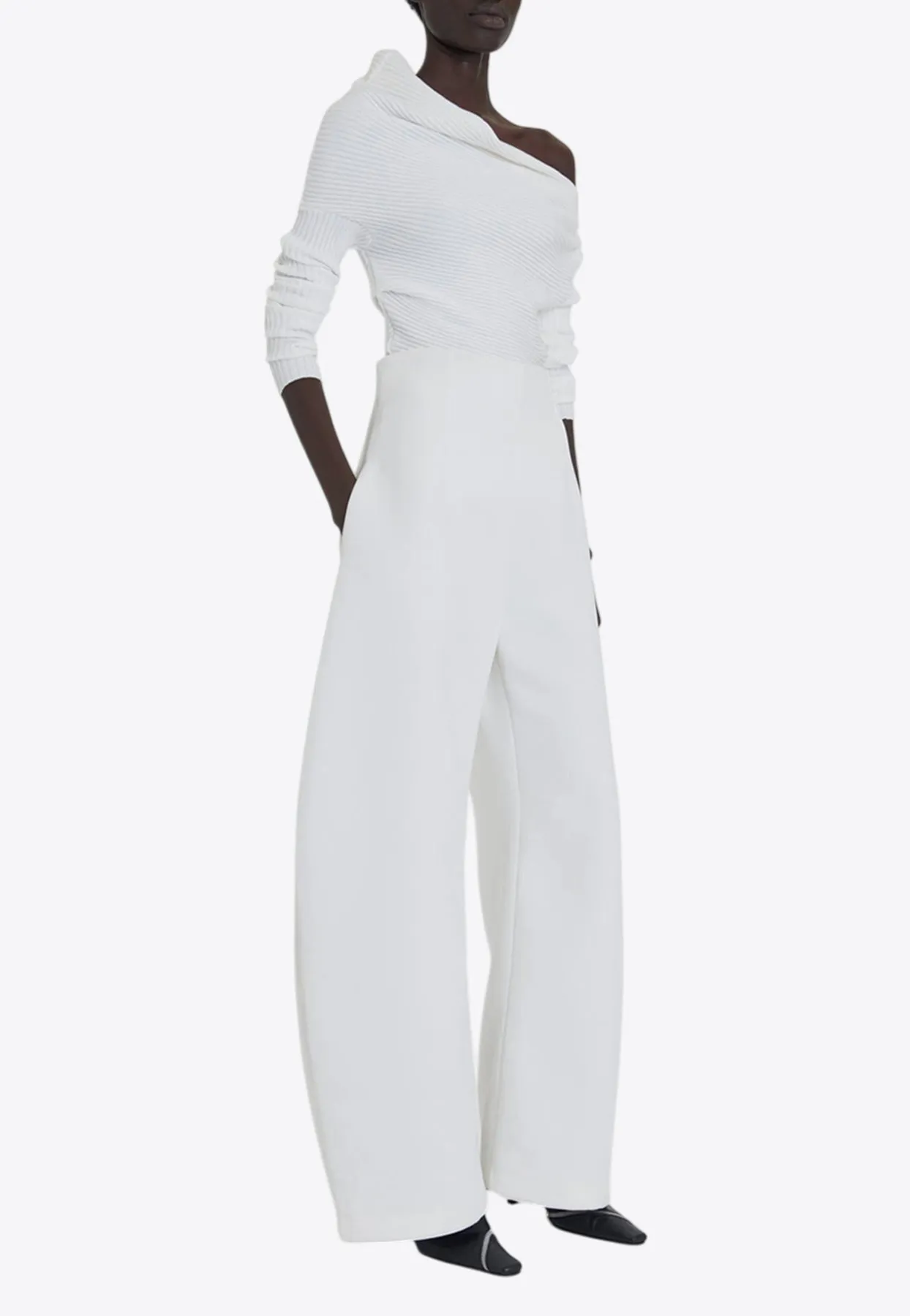 High-Rise Rounded Pants