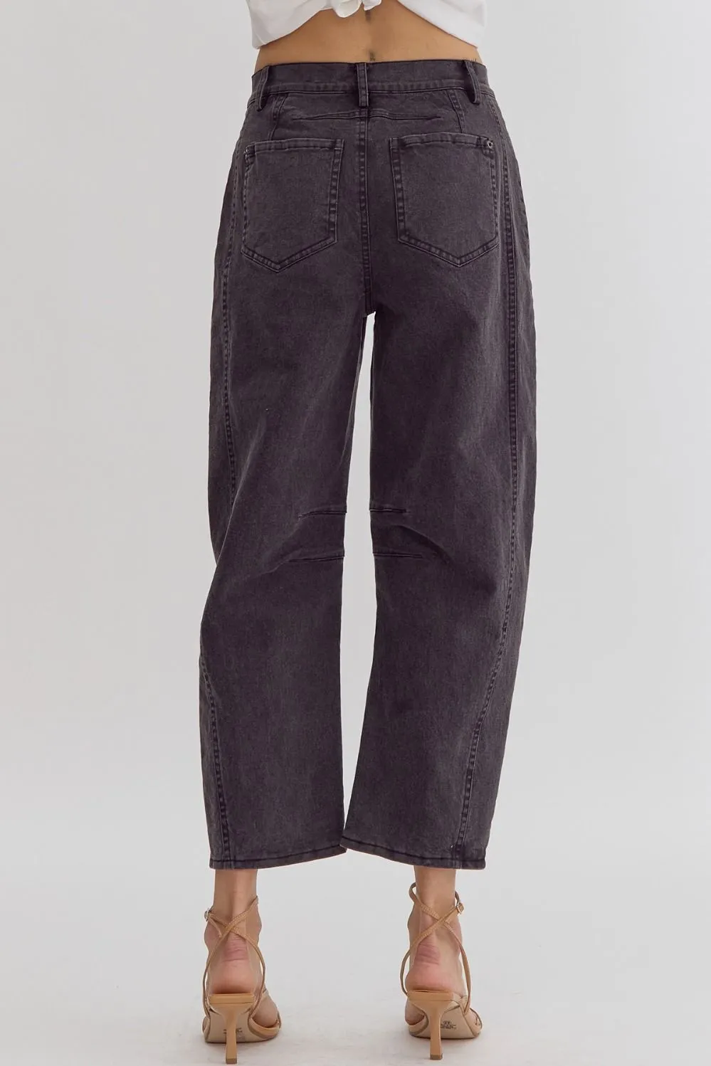 High Waist Barrel Pants