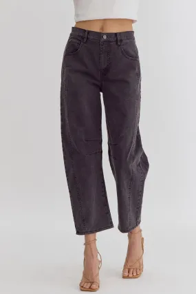 High Waist Barrel Pants
