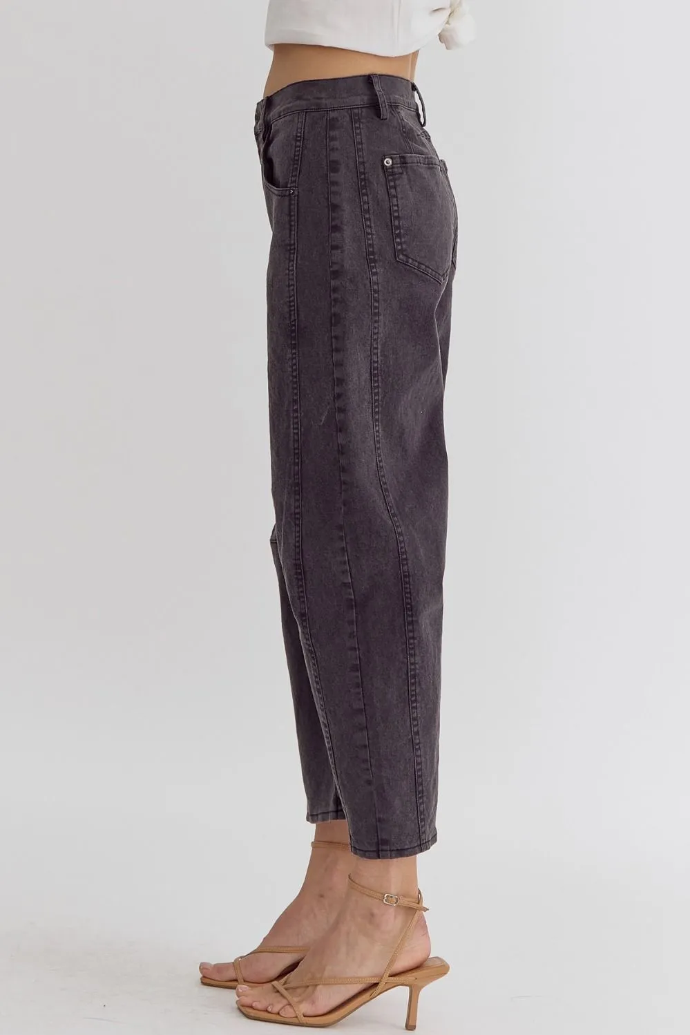 High Waist Barrel Pants