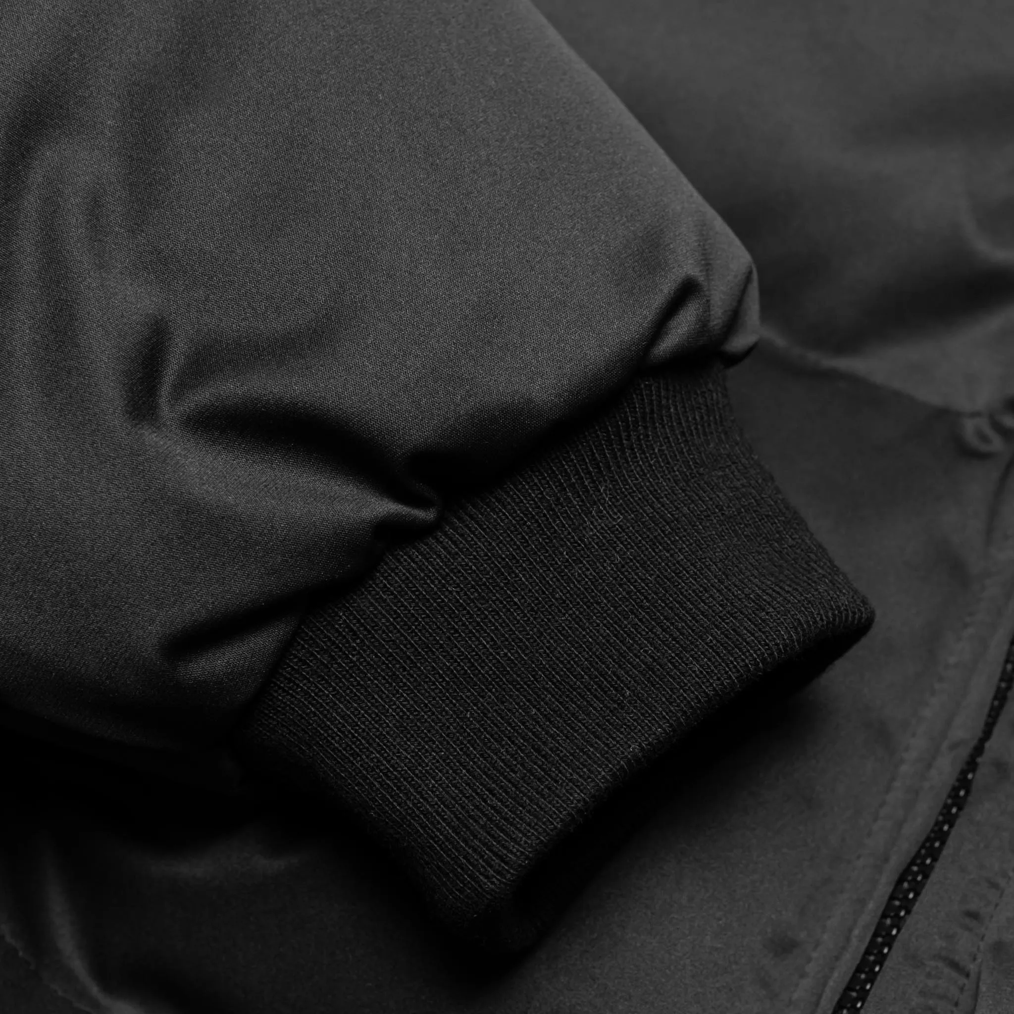 HOMME  Short Puffer Black/White Patch