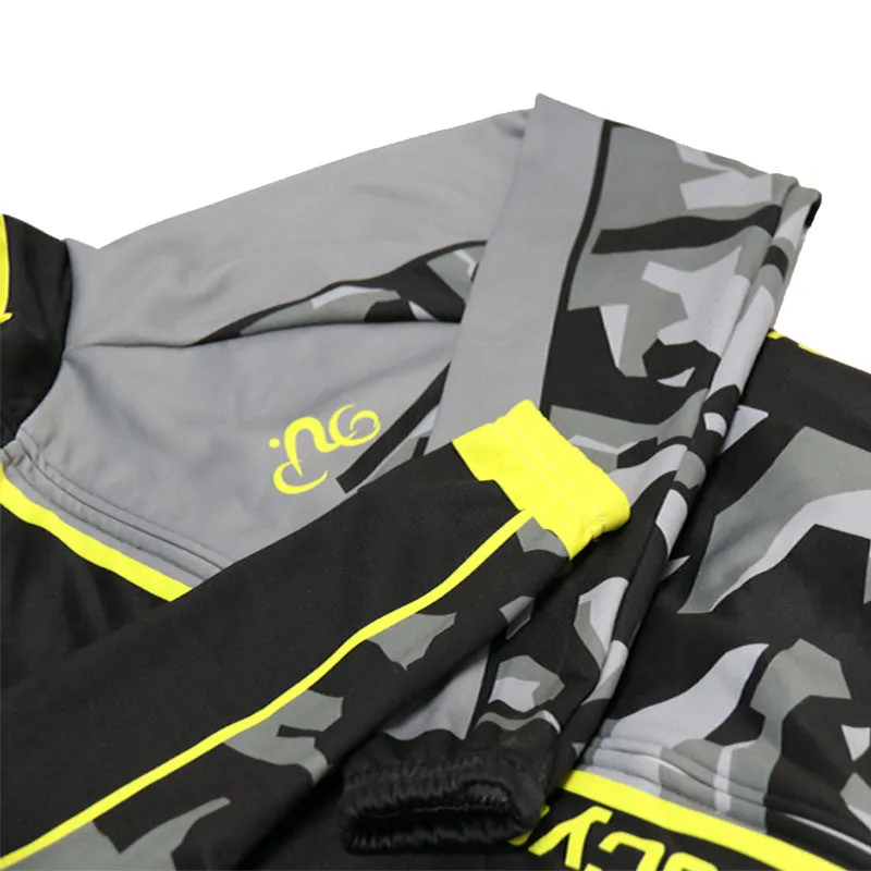 Hoonved Fleece Retro Long Sleeves Jerseys