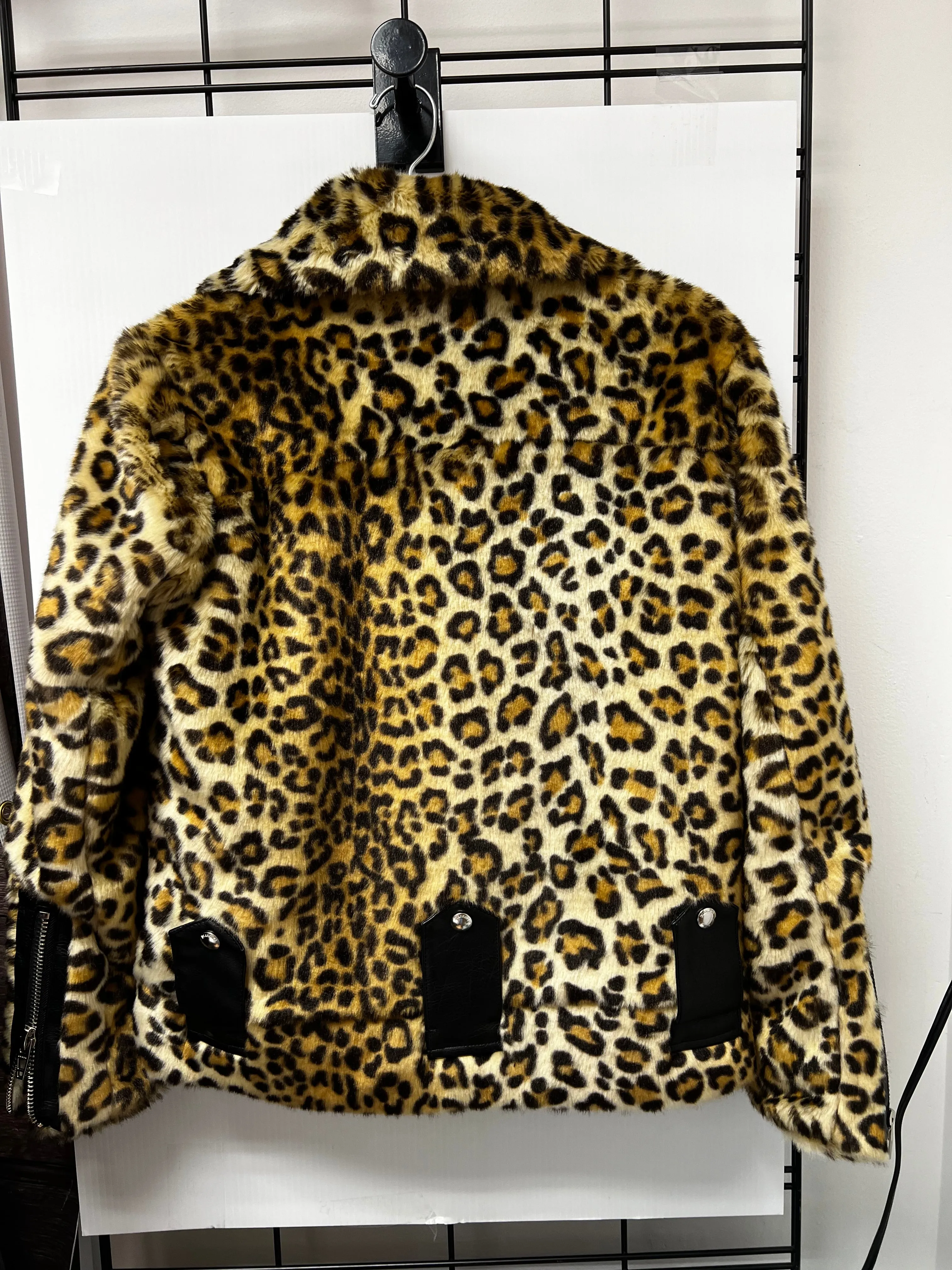 Jacket Faux Fur & Sherpa By Blanknyc In Animal Print, Size: Xs