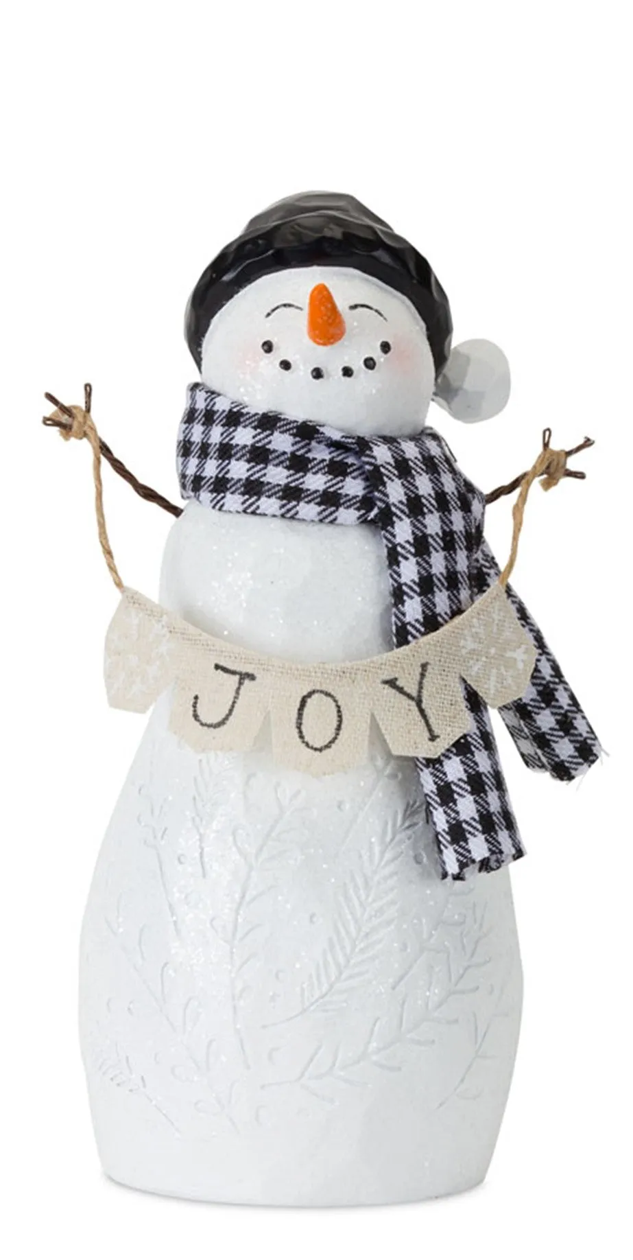 Jolly Snowman Resin Figurine