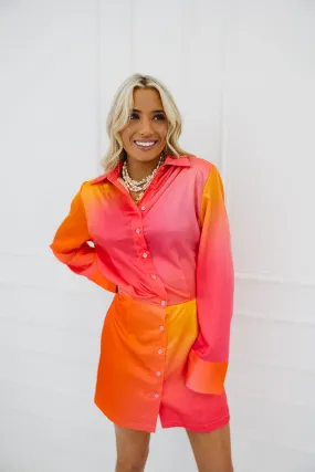 Jones Mini Dress - Orange Multi
