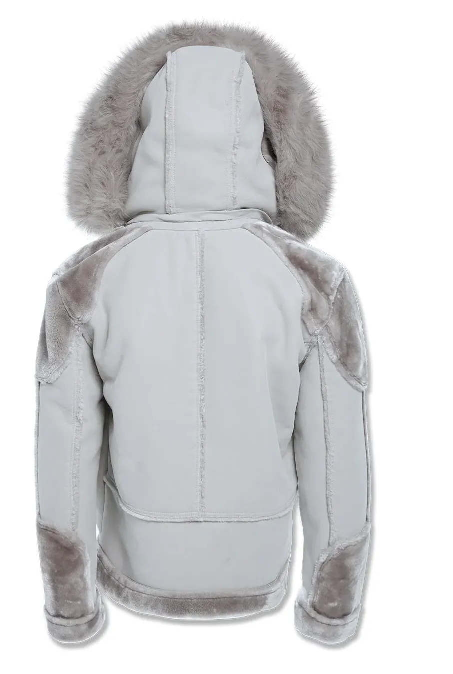 JORDAN CRAIG EL JEFE SHEARLING MOTO JACKET (ARCTIC WOLF)