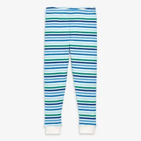 Kids organic PJ pant in frosty stripes