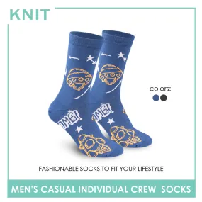 Knit Men's OMG UFO Cotton Light Performance Crew Socks 1 Pair KMC2305