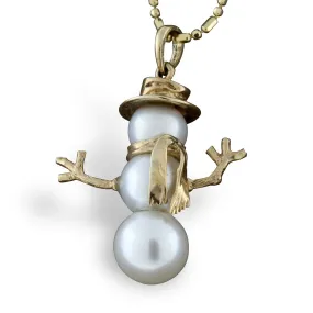 Large Tophat Pearl Snowman