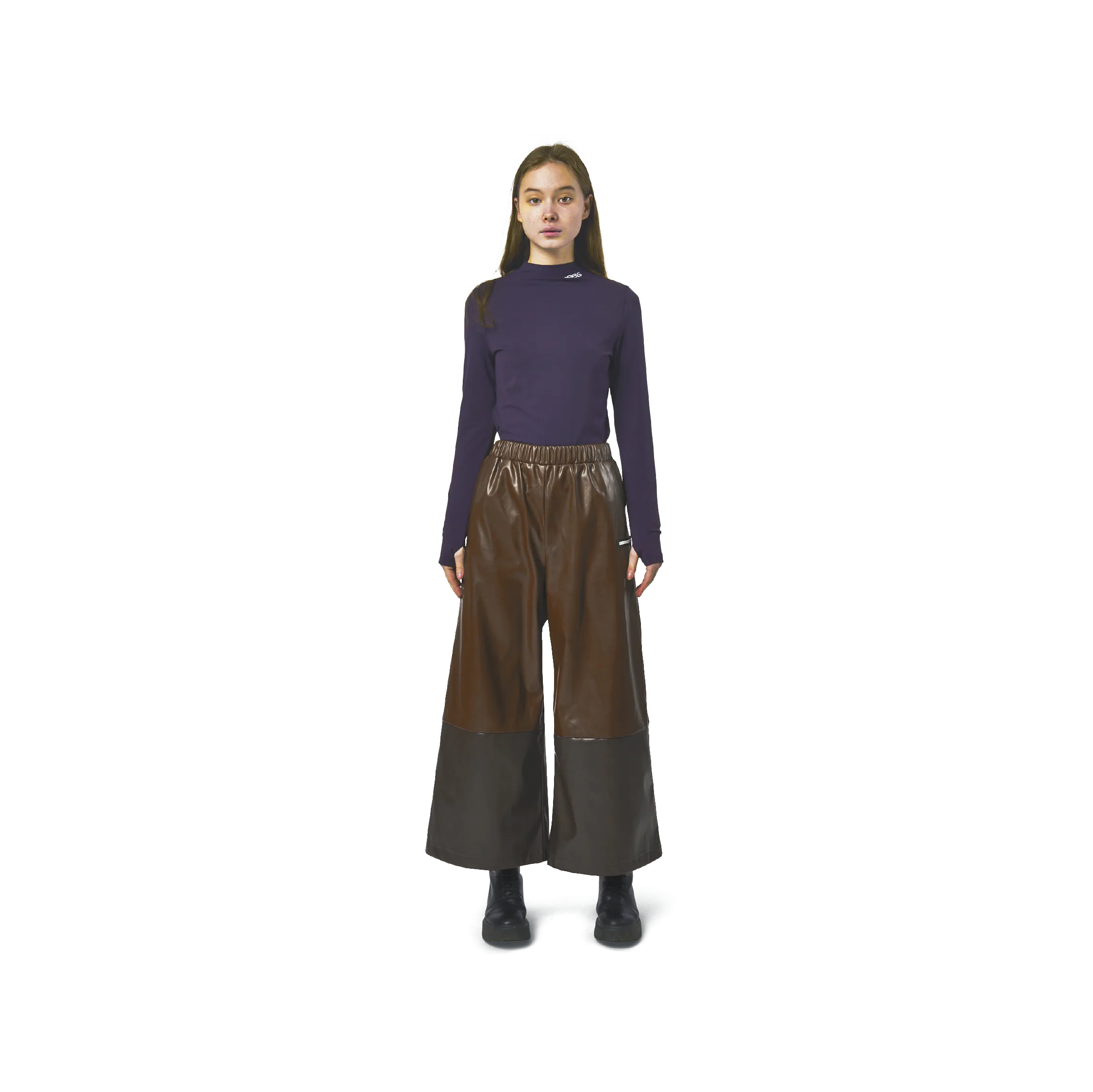 LEATHER PANTS BROWN