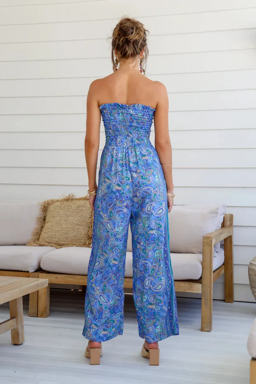 Lily T Collection Marley Jumpsuit Royal Blue S