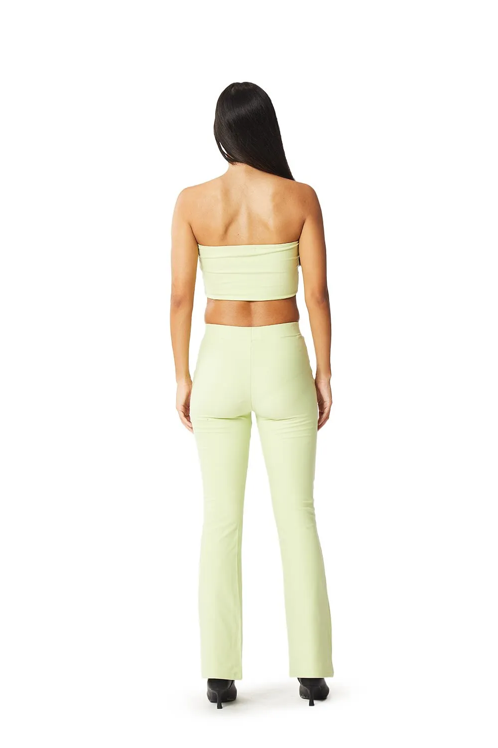 Lime Green Flared Up Pants