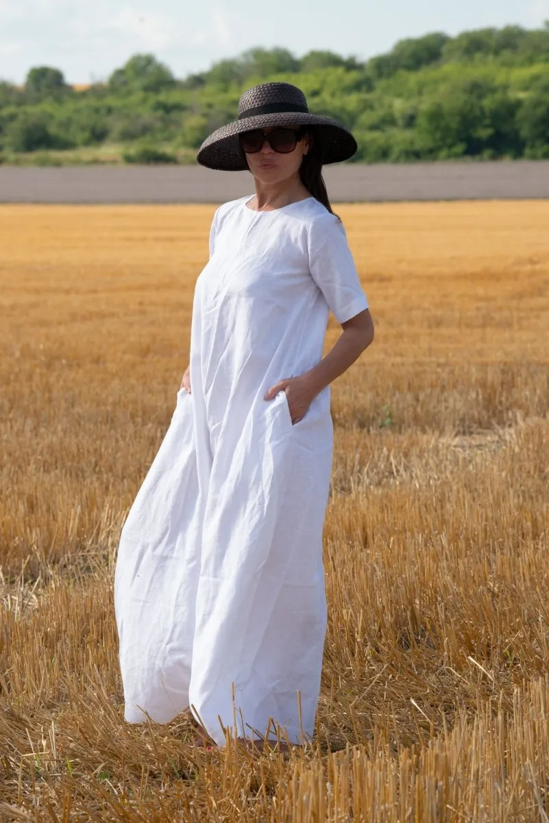 Linen Wide Jumpsuit VALENTIN