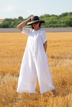 Linen Wide Jumpsuit VALENTIN