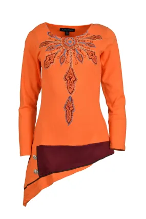 long-sleeve-asymmetrical-length-embroidery-tunic-dress