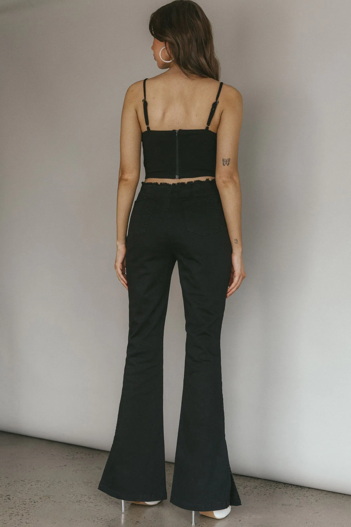 Mahla Flared Pants Black