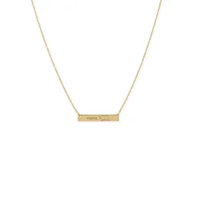 Mama Bear Bar Necklace
