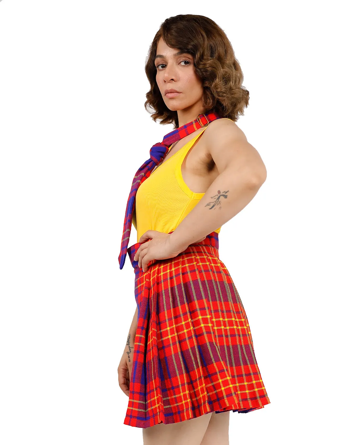 Match & Move Tartan Skirt