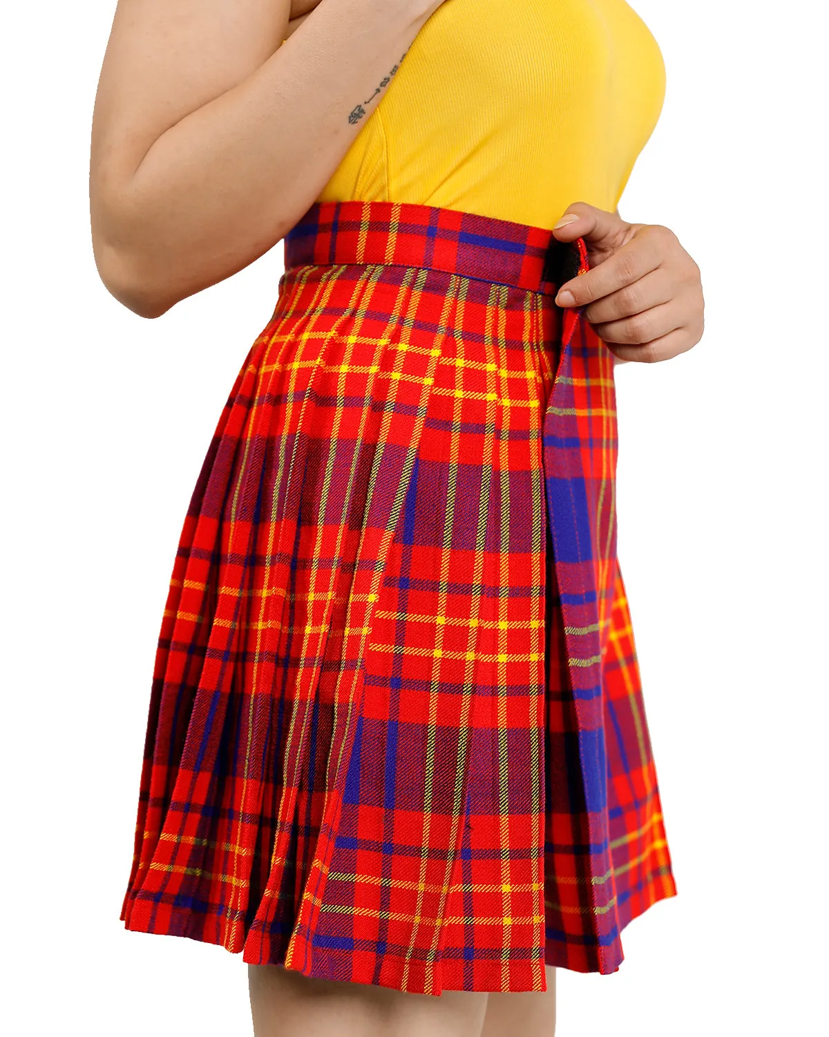 Match & Move Tartan Skirt