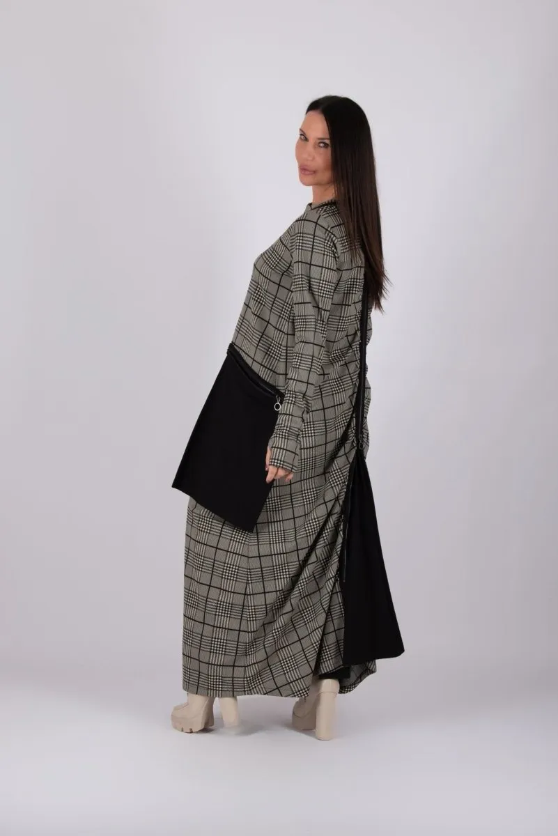 Maxi Plaid Dress LARA