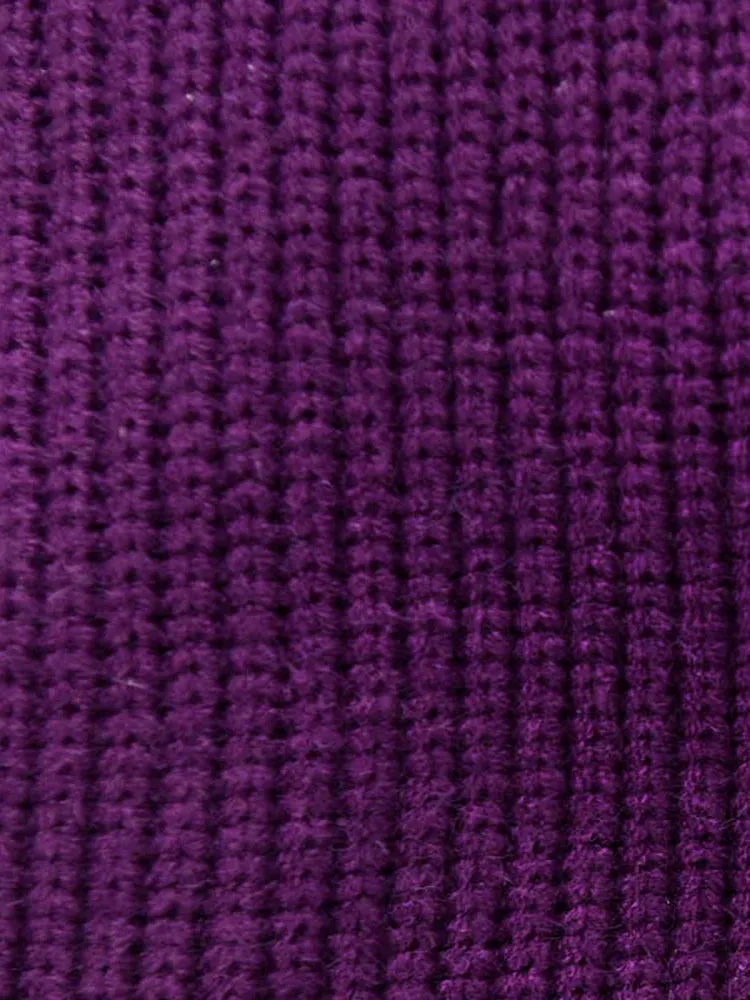 Maxi Split  Purple Turtleneck Pullover