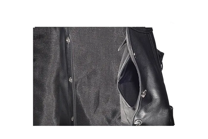 Mens Leather Vest With Buffalo Nickel Snaps