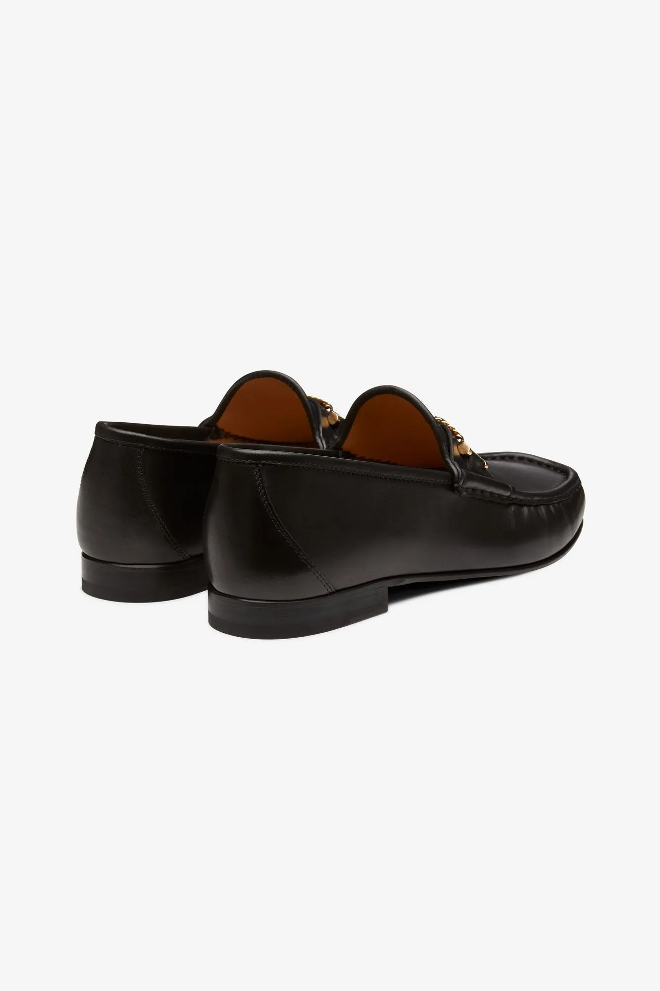 Mick Moccasin Black Leather
