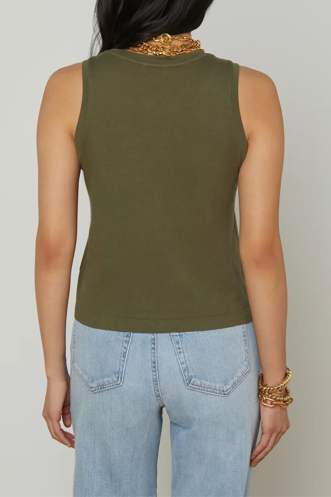 Mikaela Cotton Tank | Ivy Green