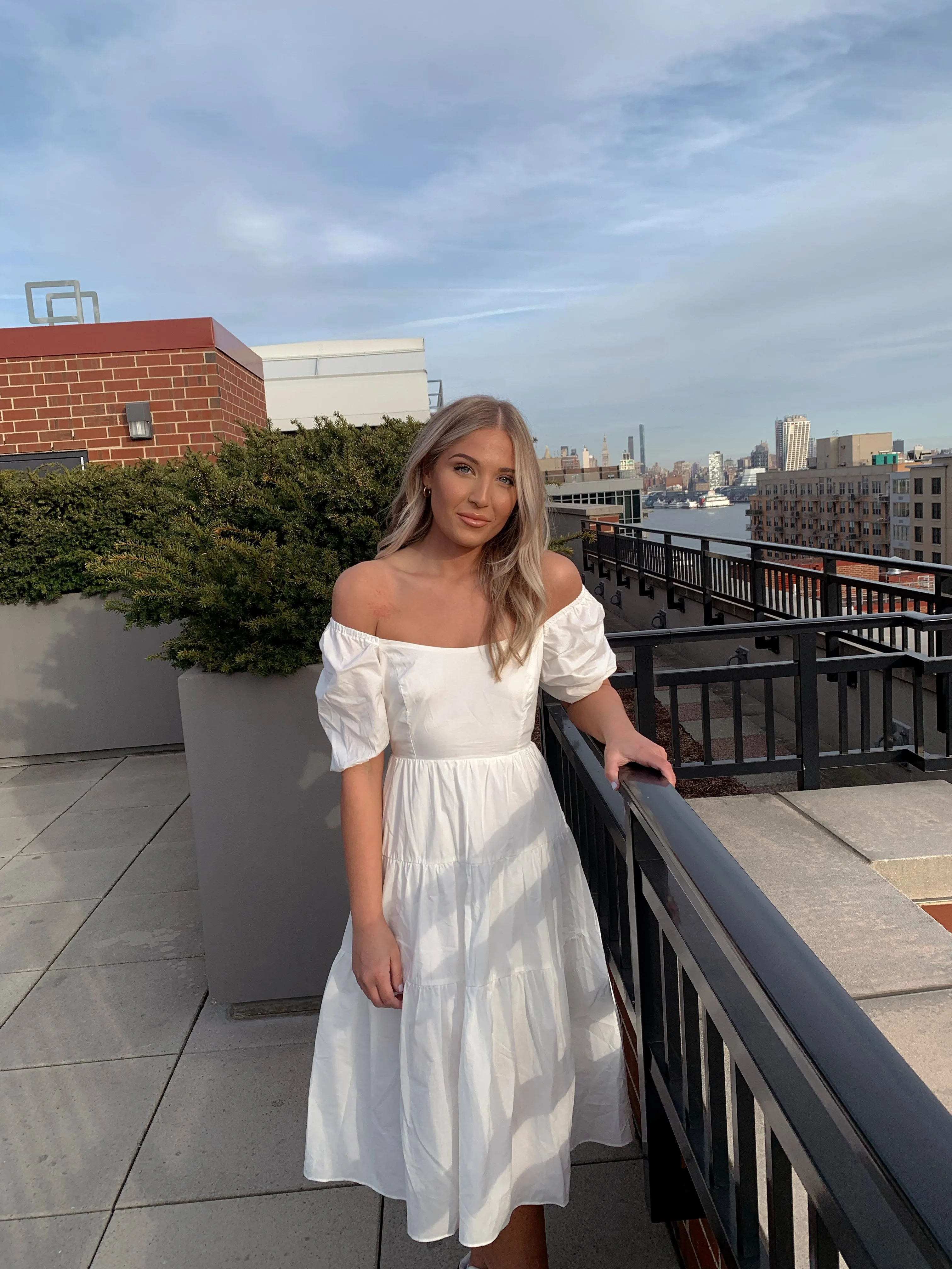 Mindy Puff Sleeve Midi Dress