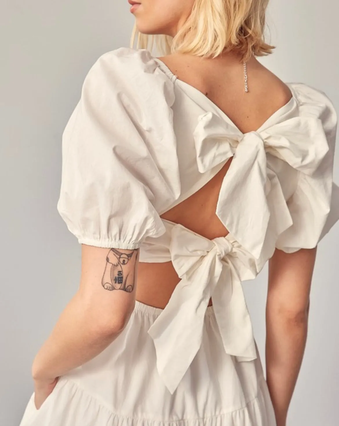 Mindy Puff Sleeve Midi Dress
