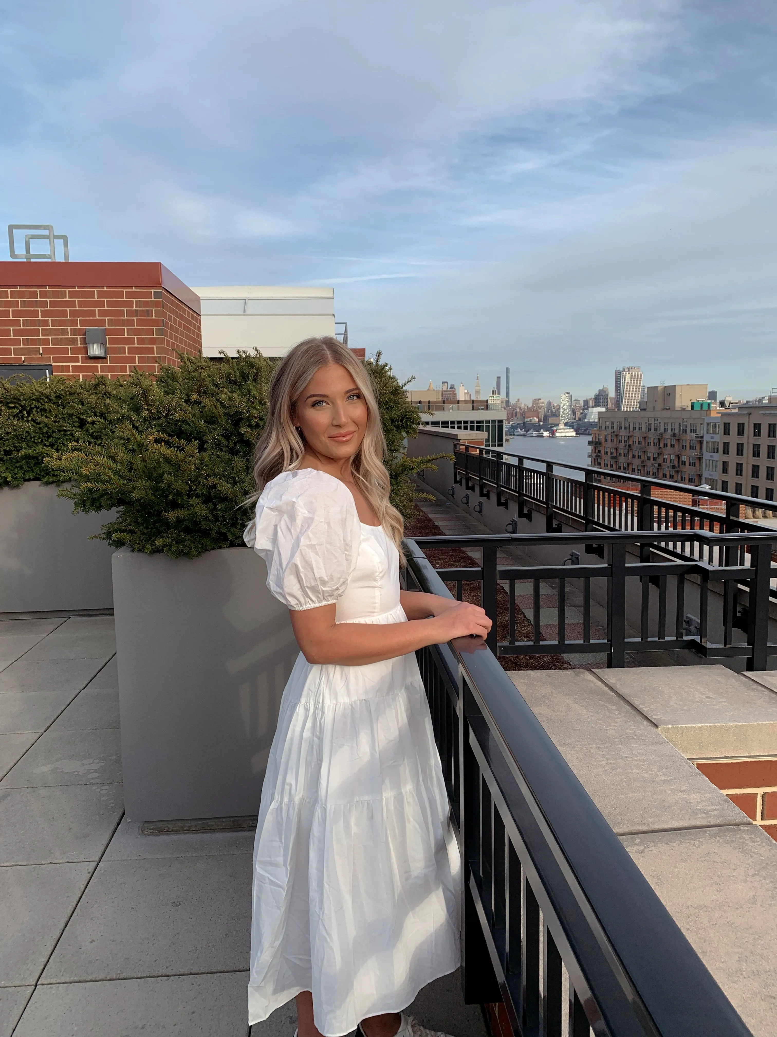Mindy Puff Sleeve Midi Dress
