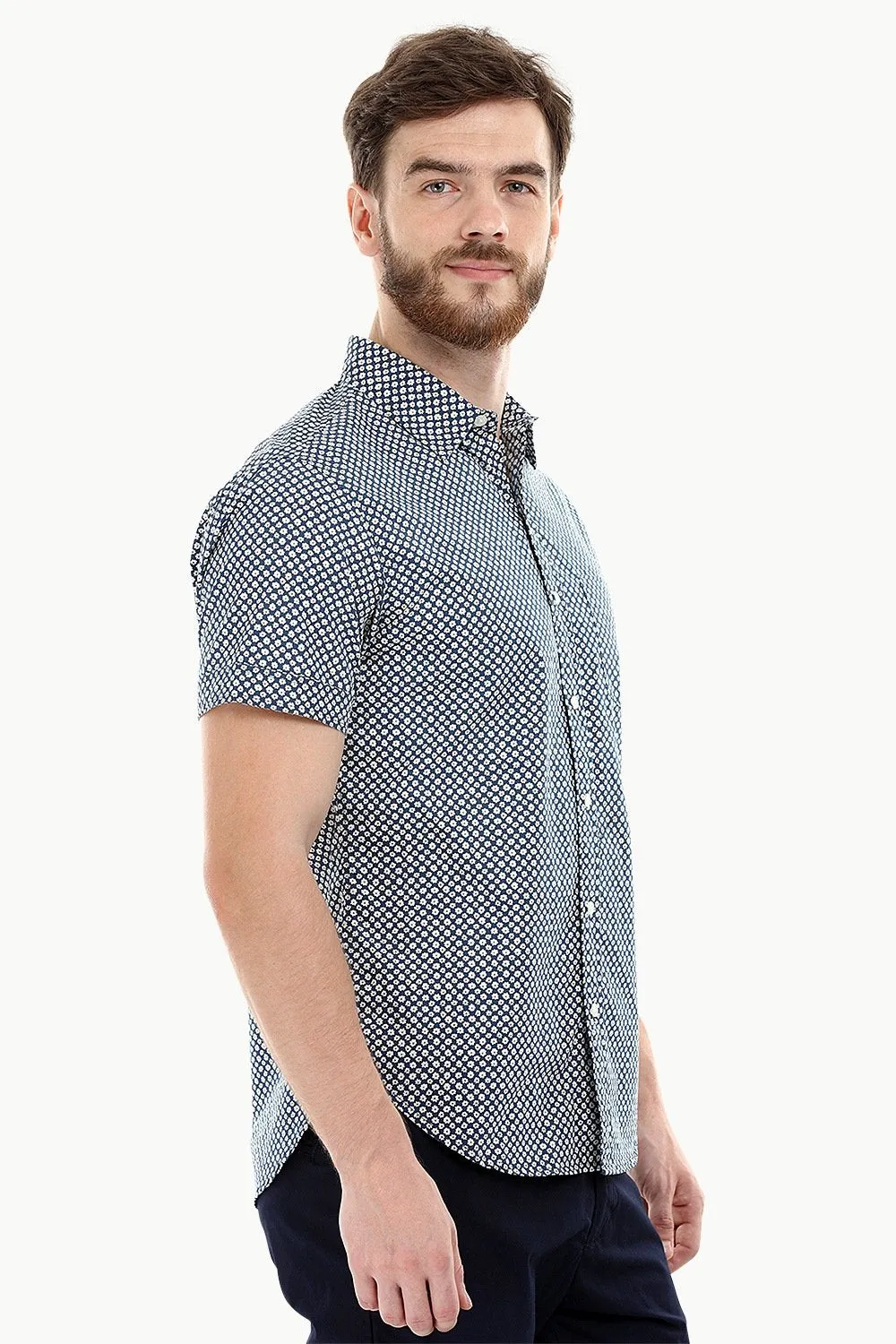 Mini Flower Print Miami Shirt