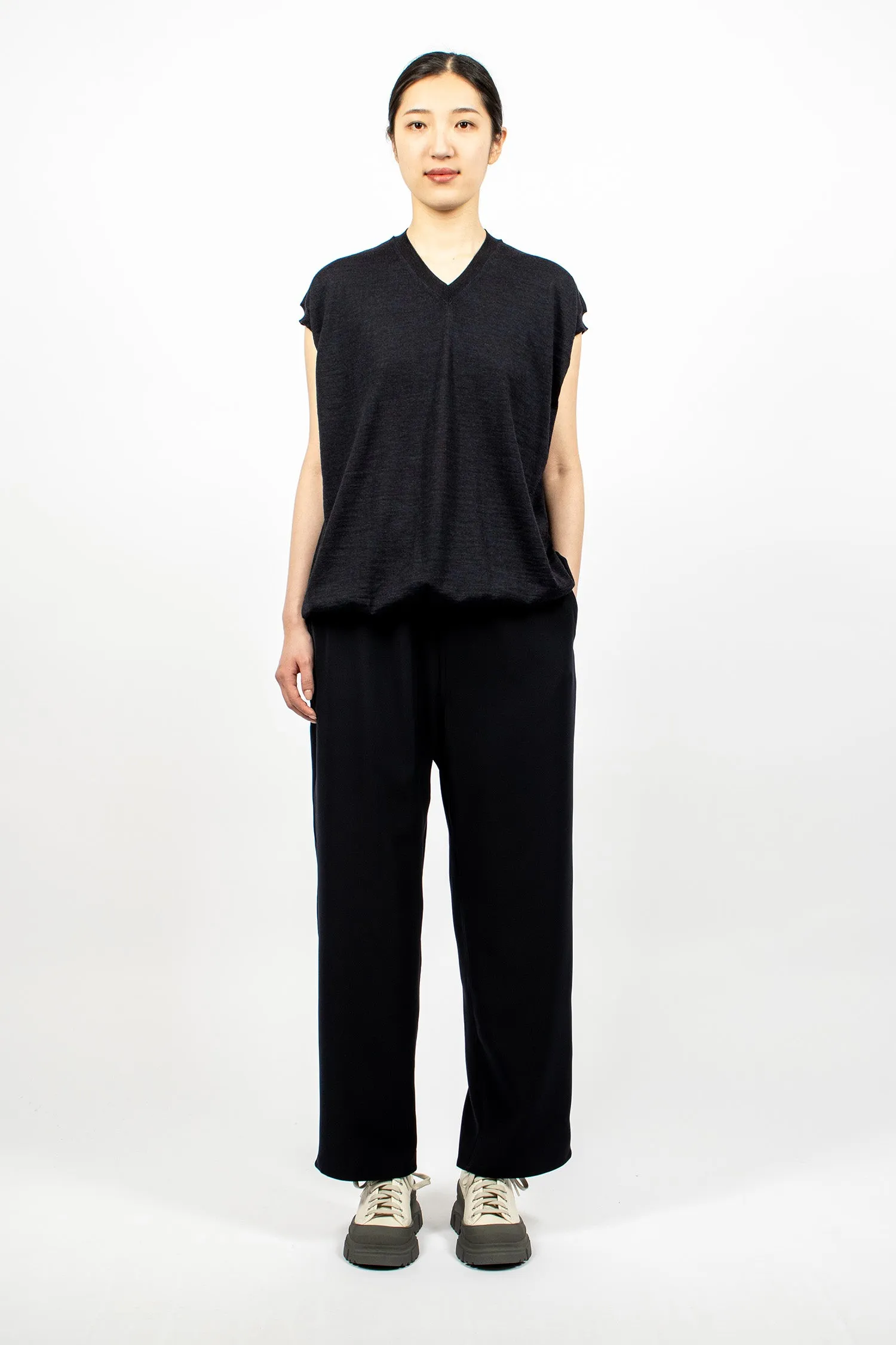 Munich Knit Vest Dark Navy Melange
