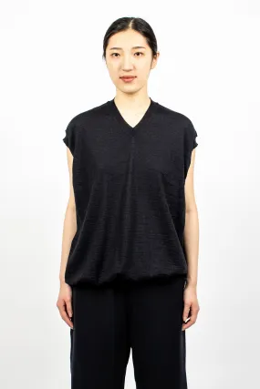 Munich Knit Vest Dark Navy Melange
