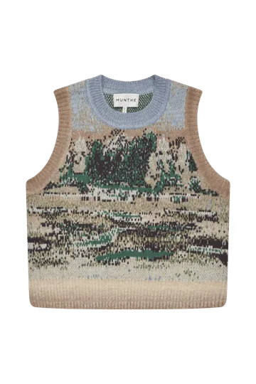 MUNTHE SPACY BLUE TANK KNIT 125