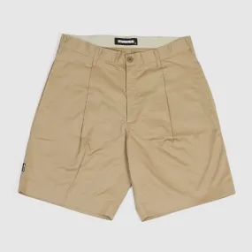 Neighborhood SMG Pleated Bermuda Shorts With Embroidered Pockets