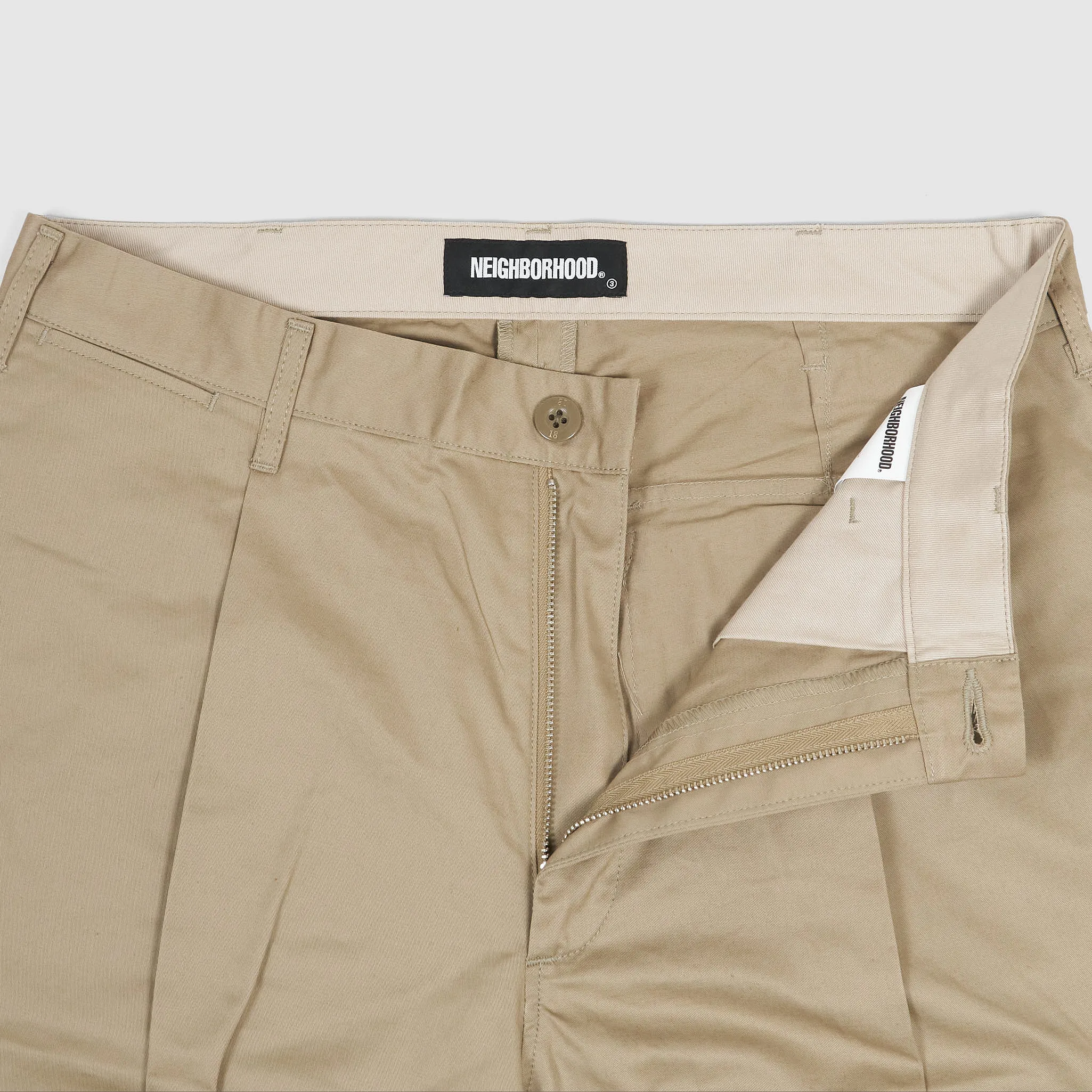 Neighborhood SMG Pleated Bermuda Shorts With Embroidered Pockets