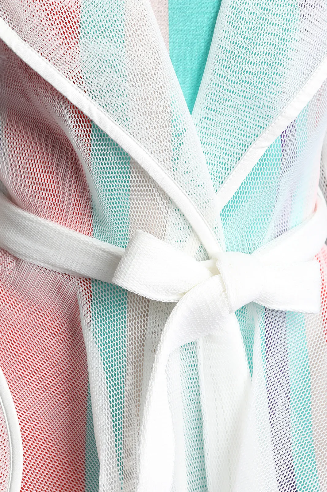 Netted Mesh Trench Coat