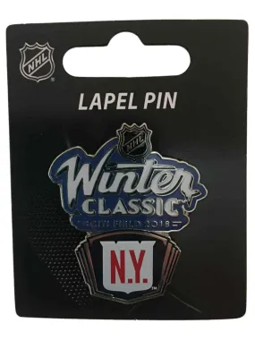 New York Rangers 2018 NHL Winter Classic 10th Anniversary Citi Field Lapel Pin