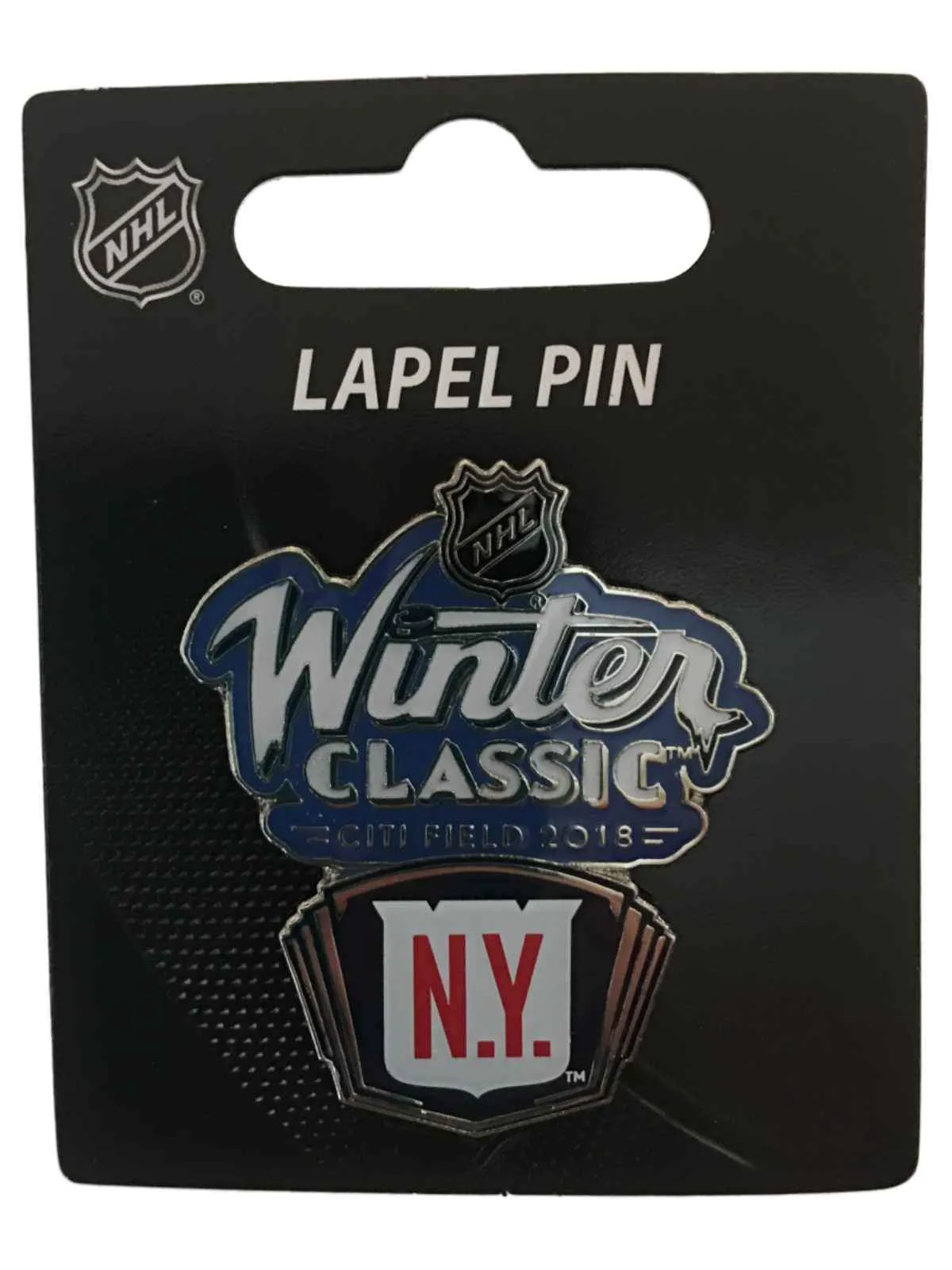 New York Rangers 2018 NHL Winter Classic 10th Anniversary Citi Field Lapel Pin