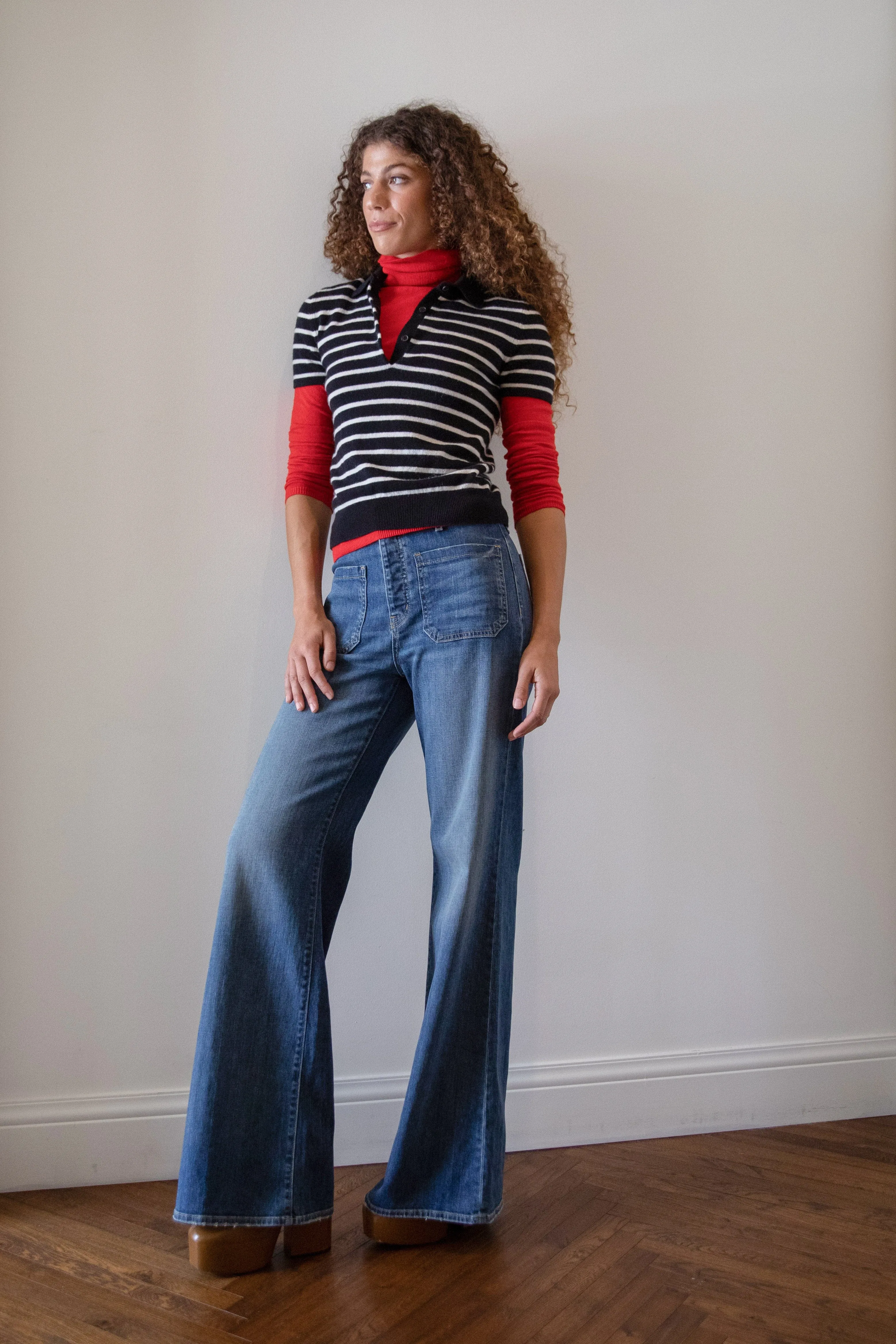Nicole Pant in Classic Indigo Blue