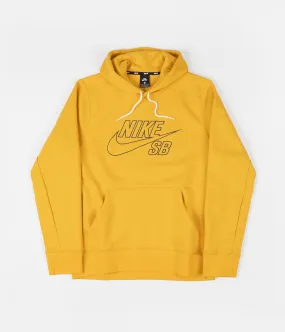 Nike SB Embroidery Hoodie - Dark Sulfur / Obsidian