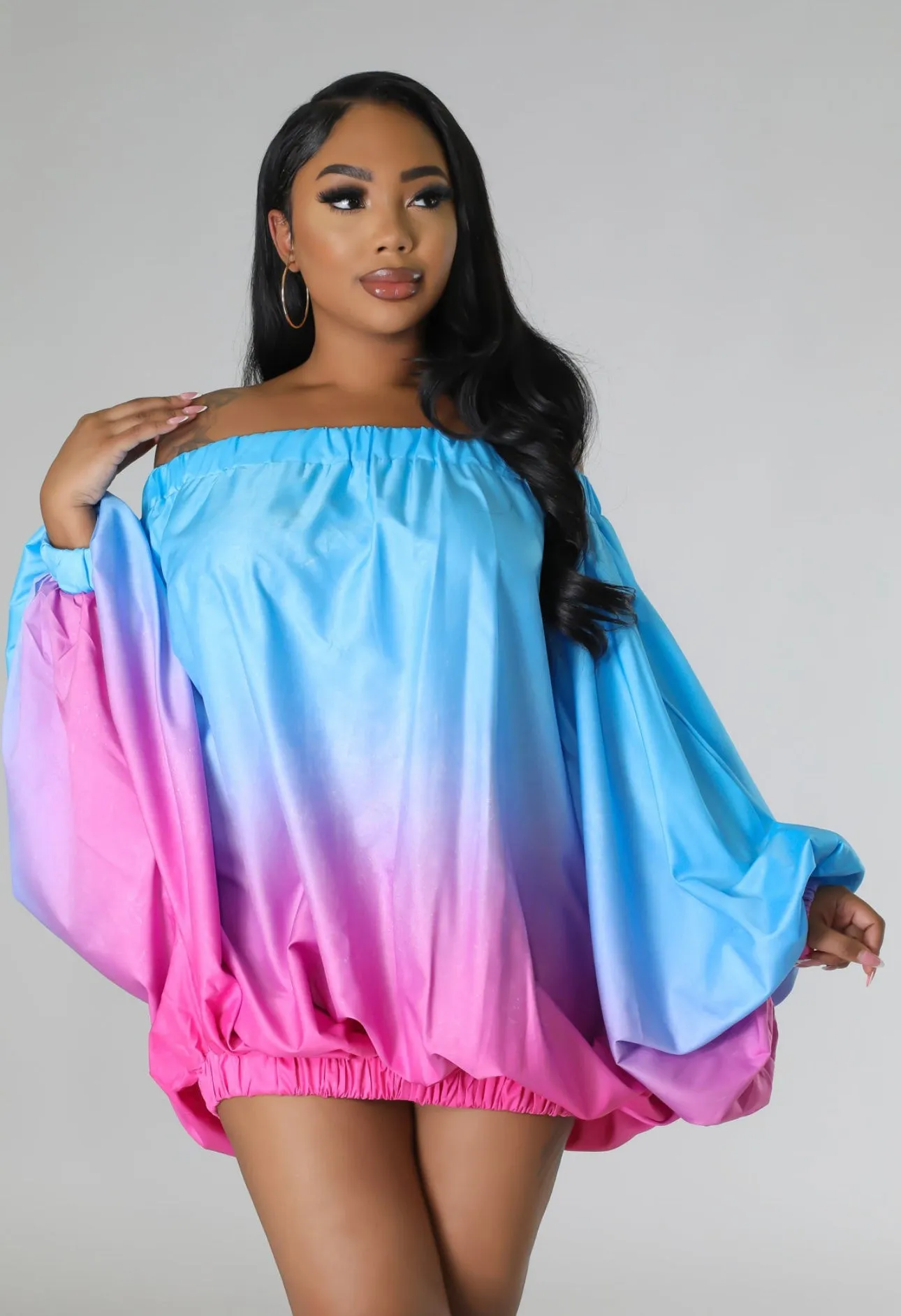 Ombré Balloon Dress
