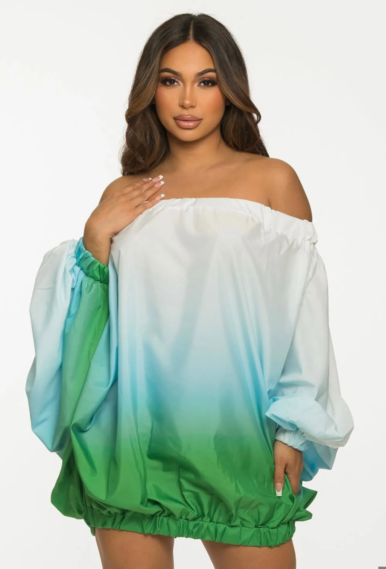 Ombré Balloon Dress