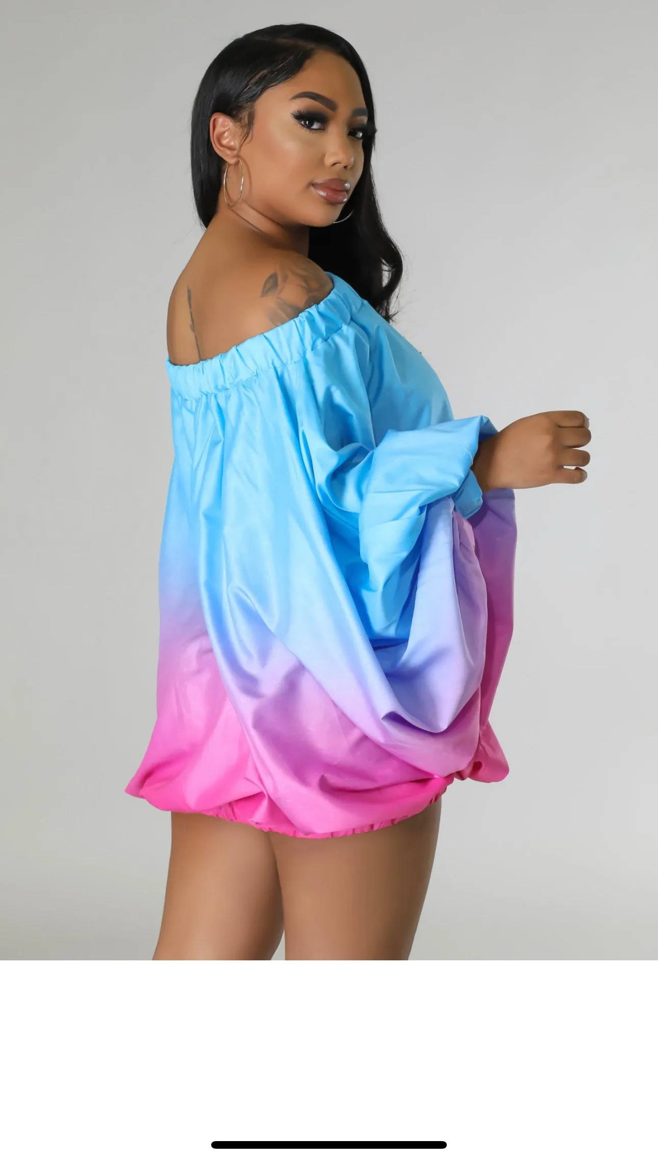 Ombré Balloon Dress