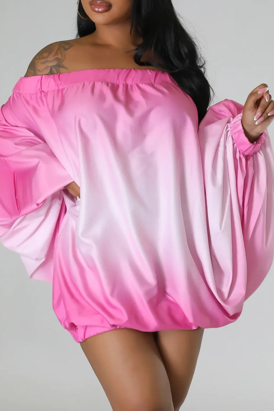 Ombré Balloon Dress