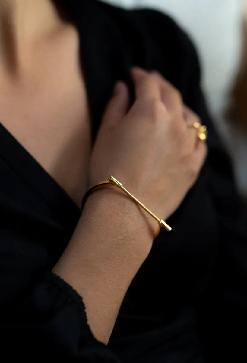 Omega Bangle, Gold-Plated, Small