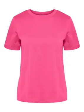 Organic Shocking Pink Cotton T-Shirt